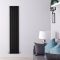 Radiador de Diseño Vertical (Panel Doble) 1600mm x 350mm - Negro - Delta