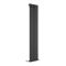 Radiador de Diseño Vertical con Panel Plano - Negro Mate  - 1600mm x 350mm -  732 Vatios (Panel Único) - Delta