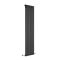 Radiador de Diseño Vertical con Panel Plano - Negro Mate  - 1600mm x 420mm -  879 Vatios (Panel Único) - Delta