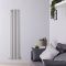 Radiador de Diseño Vertical (Panel Único) - 1600mm x 354 mm - Plateado - Savy