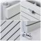 Radiador de Diseño Horizontal - Plateado - 354mm x 1600mm x 54mm - 773 Vatios - Sloane