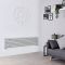 Radiador de Diseño Horizontal - Plateado - 354mm x 1600mm x 54mm - 773 Vatios - Sloane