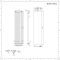 Radiador de Diseño Vertical con Barra Portatoallas - 1820mm x 400 mm - Antracita - Rubi