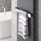 Radiador de Diseño Vertical con Barra Portatoallas de 520mm -  Acero - Conexión Central - Antracita - 1800mm x 600mm x 40mm - 1107 Vatios - Rubi