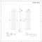 Radiador de Diseño Vertical (Panel Único) 1600mm x 354mm - Blanco - Revive