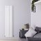 Radiador de Diseño Vertical (Panel Único) 1600mm x 354mm - Blanco - Revive
