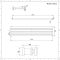 Radiador de Diseño Horizontal (Panel Único) - 354mm x 1600 mm - Blanco - Revive