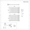 Radiador de Diseño Horizontal (Panel Único) 635mm x 1180mm - Blanco - Revive