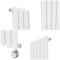 Radiador de Diseño Eléctrico Vertical (Panel Único) Blanco de 1600mm x 236mm con Elemento Eléctrico de 800W - Revive