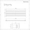 Radiador de Diseño Horizontal (Panel Doble) - 590mm x 1600 mm - Blanco - Revive