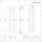 Radiador de Diseño Vertical (Panel Doble) 1600mm x 472mm - Blanco - Revive