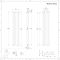 Radiador de Diseño Vertical (Panel Doble) 1600mm x 354mm - Blanco - Revive