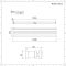 Radiador de Diseño Horizontal (Panel Doble) - 354mm x 1600 mm - Blanco - Revive
