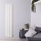 Radiador de Diseño Vertical (Panel Único) - 1600mm x 354 mm - Blanco - Savy