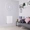 Radiador de Diseño Eléctrico Horizontal - Blanco - 635mm x 590mm (Panel Único) - Sloane - ECOSO de Hudson Reed
