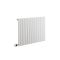 Radiador de Diseño Eléctrico Horizontal Blanco con Panel Plano - 635mm x 826mm (Panel Único) -  con Elemento Eléctrico Termostático Wi-Fi - Sloane - Fabricado por ECOSO de Hudson Reed