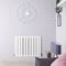 Radiador de Diseño Horizontal Doble - Blanco - 635mm x 826mm x 71mm - 1306 Vatios - Sloane
