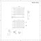 Radiador de Diseño Horizontal (Panel Único) 635mm x 1000mm - Blanco - Revive