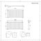 Radiador de Diseño Horizontal (Panel Único) 635mm x 1416mm - Antracita - Revive