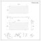 Radiador de Diseño Horizontal (Panel Único) 635mm x 1652mm - Blanco - Revive