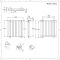 Radiador de Diseño Horizontal (Panel Doble) 635mm x 590mm - Blanco - Revive