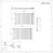 Radiador de Diseño Horizontal (Panel Doble) 635mm x 1180mm - Blanco - Revive