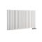 Radiador de Diseño Horizontal con Conexión Central (Panel Doble) - 635mm x 1180 mm - Blanco - Revive Caldae