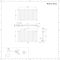 Radiador de Diseño Horizontal con Conexión Central (Panel Doble) - 635mm x 1180 mm - Blanco - Revive Caldae