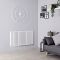 Radiador de Diseño Horizontal con Conexión Central (Panel Doble) - 635mm x 1180 mm - Blanco - Revive Caldae