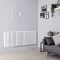 Radiador de Diseño Horizontal con Conexión Central (Panel Doble) - 635mm x 1652 mm - Blanco - Revive Caldae