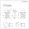 Radiador de Diseño Horizontal (Panel Único) 400mm x 413mm - Blanco - Revive
