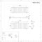 Radiador de Diseño Horizontal (Panel Único) 400mm x 1180mm - Blanco - Revive