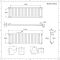 Radiador de Diseño Horizontal (Panel Único) 400mm x 1416mm - Antracita - Revive