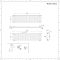 Radiador de Diseño Horizontal (Panel Único) 400mm x 1647mm - Blanco - Revive