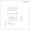 Radiador de Diseño Horizontal (Panel Doble) 400mm x 1000mm - Blanco - Revive