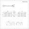 Radiador de Diseño Horizontal (Panel Doble) 400mm x 826mm - Blanco - Revive