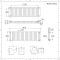 Radiador de Diseño Horizontal (Panel Doble) 400mm x 1416mm - Blanco - Revive