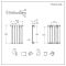 Radiador de Diseño Horizontal con Panel Plano - Panel Doble - 635mm x 420mm - Blanco - Delta