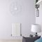 Radiador de Diseño Horizontal con Paneles Planos (Panel Único) 635mm x 420mm - Blanco - Delta