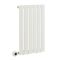 Radiador de Diseño Eléctrico Horizontal - Blanco - 635mm x 420mm x 46mm -  con Elemento Eléctrico Termostático Wi-Fi de 400W  - Delta - Fabricado por ECOSO de Hudson Reed