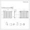 Radiador de Diseño Horizontal con Panel Plano - Panel Doble - 635mm x 840mm - Blanco - Delta