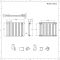 Radiador de Diseño Horizontal con Paneles Planos (Panel Único) 635mm x 840mm - Blanco - Delta