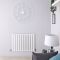 Radiador de Diseño Horizontal con Paneles Planos (Panel Único) 635mm x 840mm - Blanco - Delta