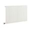 Radiador de Diseño Eléctrico Horizontal - Blanco - 635mm x 1190mm x 46mm -  con Elemento Eléctrico Termostático Wi-Fi de 1000W  - Delta - Fabricado por ECOSO de Hudson Reed