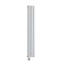 Radiador de Diseño Eléctrico Vertical Blanco - Disponible en Distintos Tamaños y Termostato Wi-Fi - con Opción de Enchufe o de Conexión a la Red Eléctrica - Revive Slim - Fabricado por ECOSO de Hudson Reed