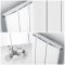 Radiador de Diseño Horizontal - Blanco Mate - en Aluminio de 600mm con Conexión Central - Disponible en Distintas Medidas - Aurora