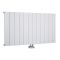 Radiador de Diseño Horizontal - Blanco Mate - en Aluminio de 600mm con Conexión Central - Disponible en Distintas Medidas - Aurora