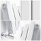 Radiador de Diseño Blanco con Panel Vertical de 1780mm - Rombo - Disponible en Distintas Medidas