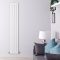 Radiador de Diseño Vertical (Panel Único) 1600mm x 280mm - Blanco - Delta