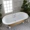 Bañera Exenta Tradicional con Borde Redondeado - 1730mm x 780mm - Disponible en Distintos Acabados Metalizados  y con Patas en Distintos Acabados  - Richmond